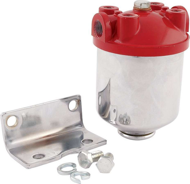 Allstar Performance Fuel Filter Chrome Canister All40250