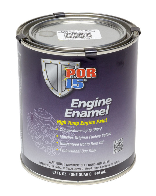 Por-15 Engine Enamel Black Quart POR42034