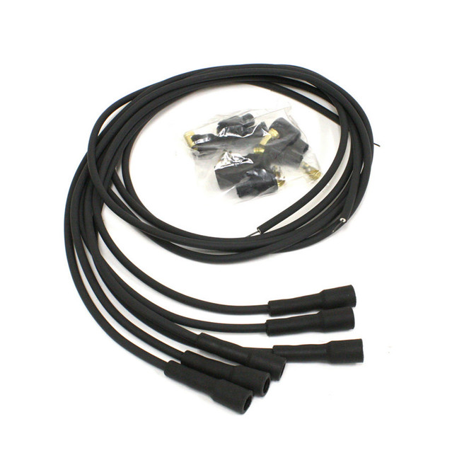 Pertronix Ignition Spark Plug Wire Set 7mm Univ 6-Cyl British Black PRT706180