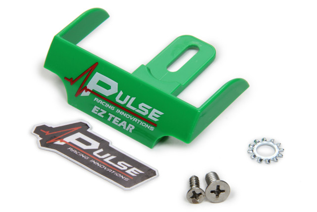Pulse Racing Innovations EZ Tear Shield Mounted Green PULEZTS101GR