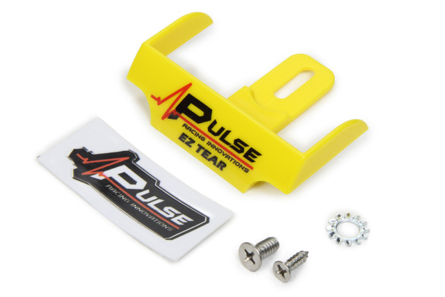 Pulse Racing Innovations EZ Tear Shield Mounted Yellow PULEZTS101YL