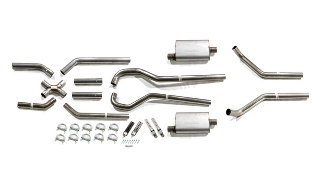 Pypes Performance Exhaust 67-87 GM 2WD Truck 2.5in Crossmember Back Exhaust PYPSGT79R