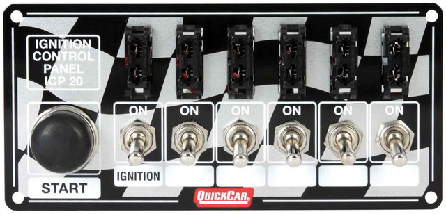 Quickcar Racing Products Ignition Panel Fused w/Start Button QRP50-163