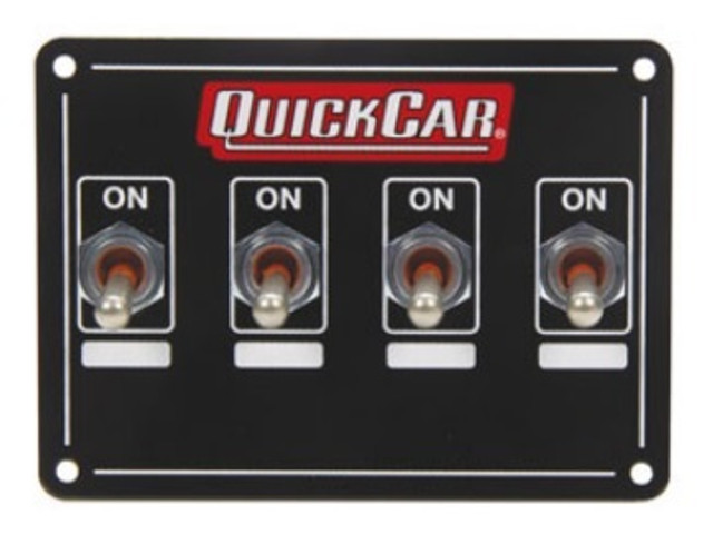 Quickcar Racing Products Accessory Panel 4 Switch Weatherproof QRP50-719