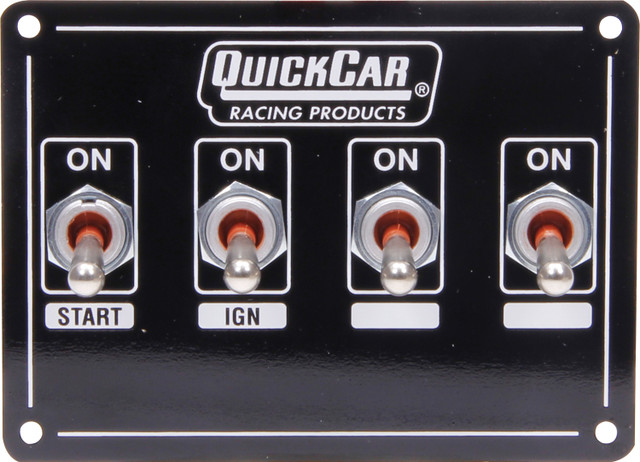 Quickcar Racing Products Ignition Panel Extreme 4 Switch Dual Ignition QRP50-7411