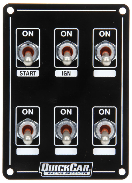 Quickcar Racing Products Ignition Panel Extreme 6 Switch Dual Ignition QRP50-7611