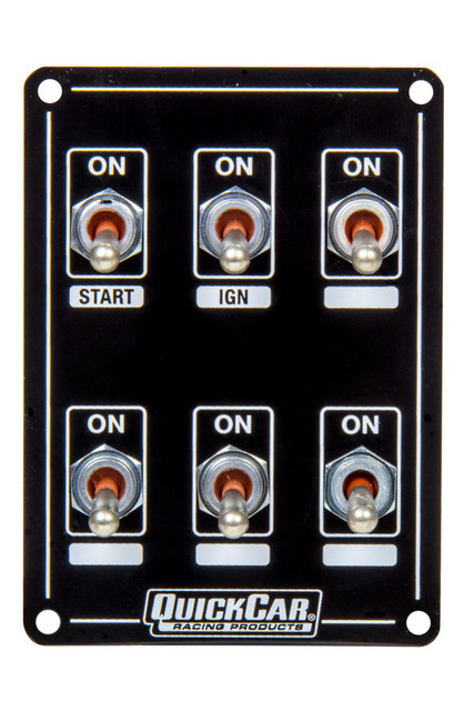 Quickcar Racing Products Ignition Panel Extreme 6 Switch Dual Ignition QRP50-7614