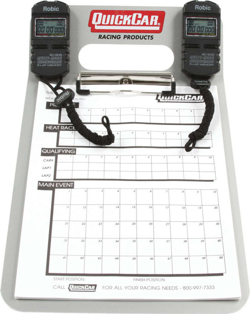 Quickcar Racing Products Dual Timing Clipboard QRP51-070