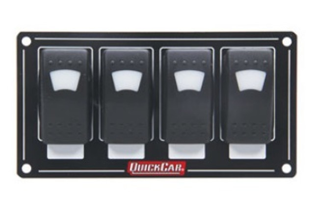 Quickcar Racing Products Accessory Panel 4 Switch Rocker Lighted QRP52-717