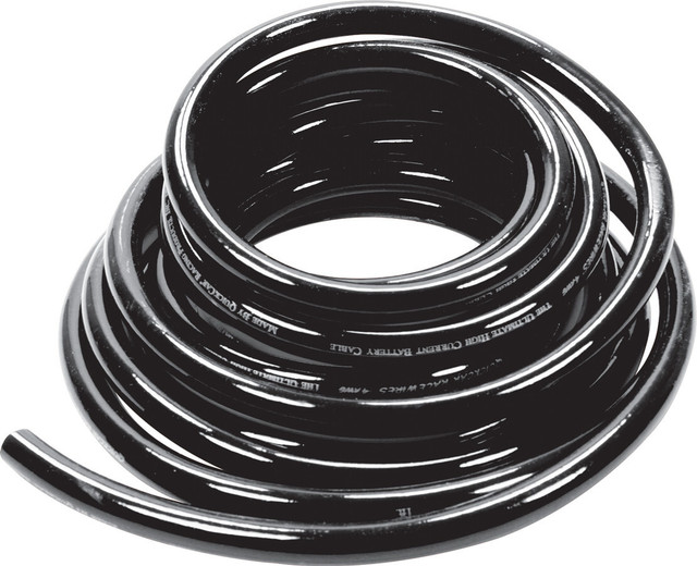 Quickcar Racing Products Power Cable 4 Gauge Blk 15Ft QRP57-1543