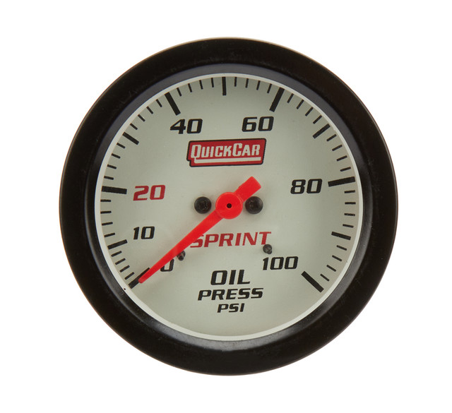 Quickcar Racing Products Oil Pressure Sprint Gauge Only QRP611-6004