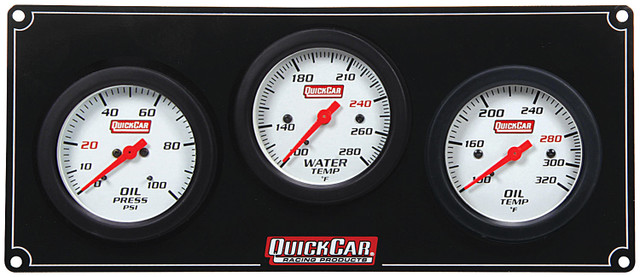 Quickcar Racing Products 3 Gauge Extreme Panel OP/WT/OT QRP61-7011
