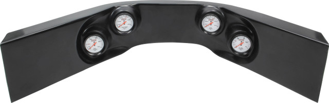 Quickcar Racing Products Extreme 4-Gauge Molded Dash OP/WT/OT/FP Black QRP61-7724