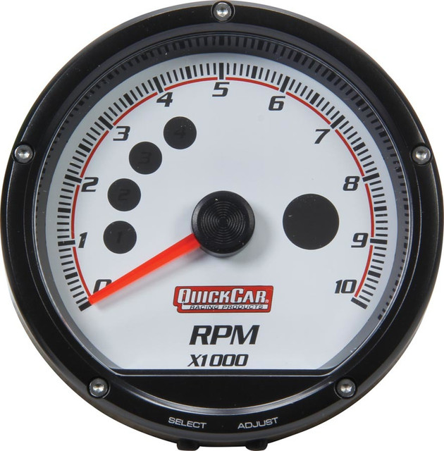 Quickcar Racing Products Redline Multi-Recall Tach White QRP63-001