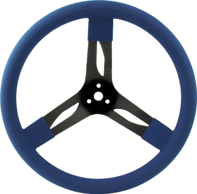 Quickcar Racing Products 15in Steering Wheel Stl Blue QRP68-0032