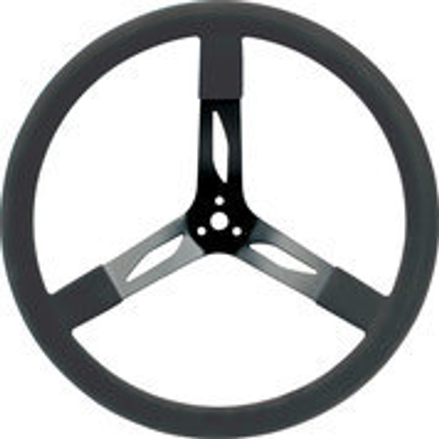 Quickcar Racing Products 17in Steering Wheel Steel Black QRP68-004