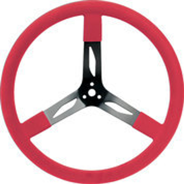 Quickcar Racing Products 17in Steering Wheel Steel Red QRP68-0041