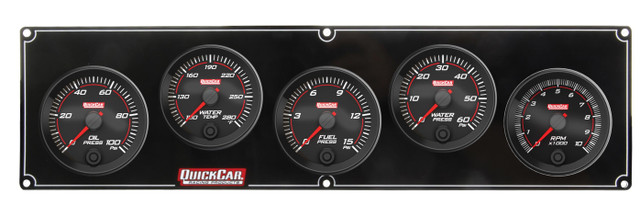 Quickcar Racing Products Redline 4-1 Gauge Panel OP/WT/FP/WP w/2-5/8 Tach QRP69-4256
