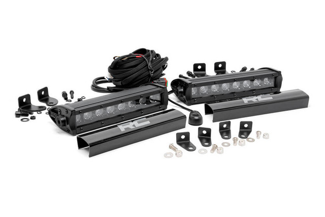 Rough Country Dual 8-inch Black Series CREE LED Grille Lights RCS70697