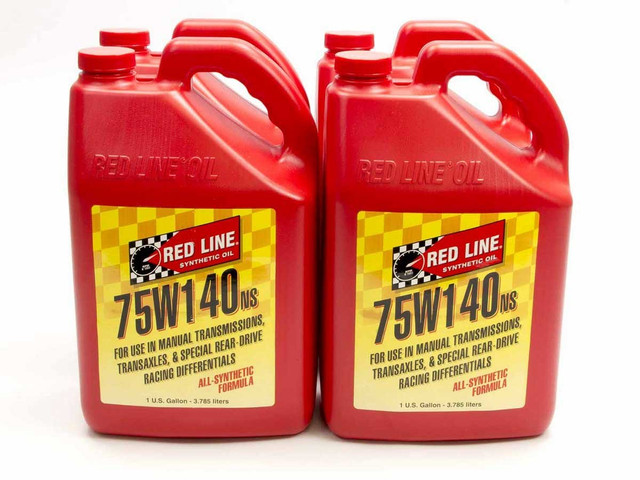 Redline Oil 75W140NS GL-5 Gear Oil Case 4x1 Gallon RED57125