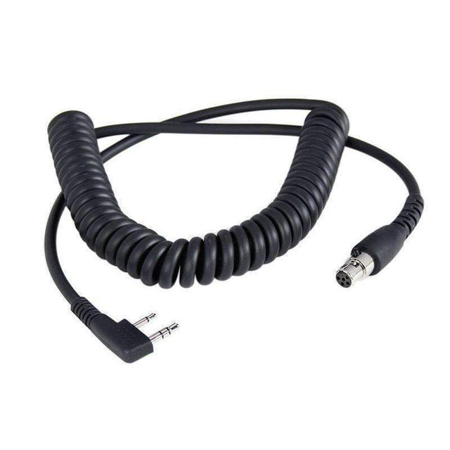 Rugged Radios Cord Coiled Headset to Radio Rugged Kentwood RGRCC-KEN