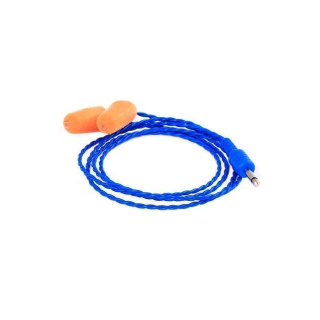 Rugged Radios EarBud Foam ChallengerII Mono 1/8in Plug RGRCHALLENGER-II-BLUE