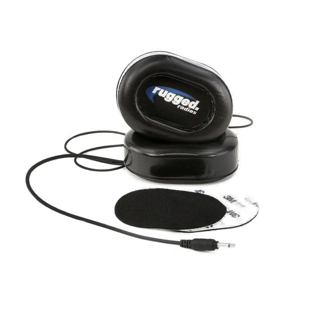 Rugged Radios Speaker Kit Helmet Ear Cups 3.5mm Cord RGRPRO-POD