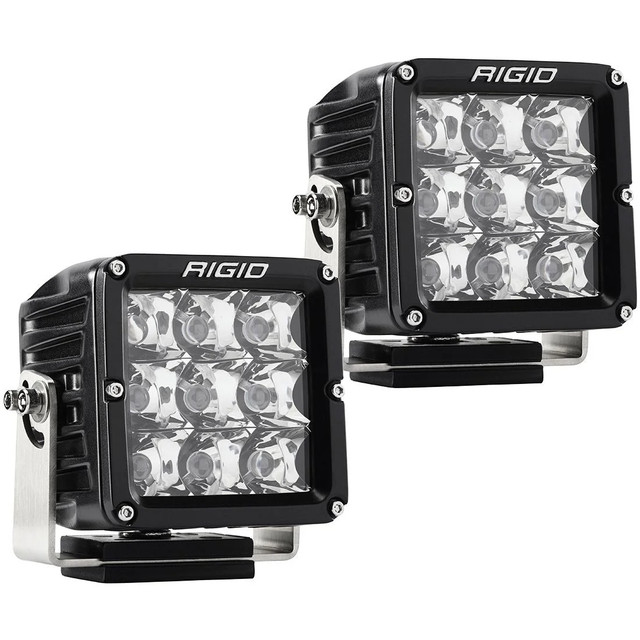 Rigid Industries LED Light 4x4in D-XL Pro Series Spot Beam Pair RIG322213