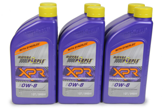 Royal Purple 0w8 XRP Racing Oil Case 6x1 Quart ROY06009
