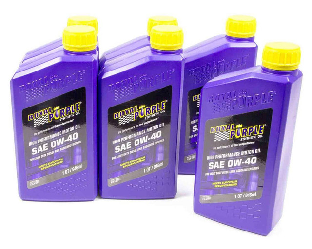 Royal Purple 0w40 Multi-Grade SAE Oil Case 6x1qt Bottles ROY06484