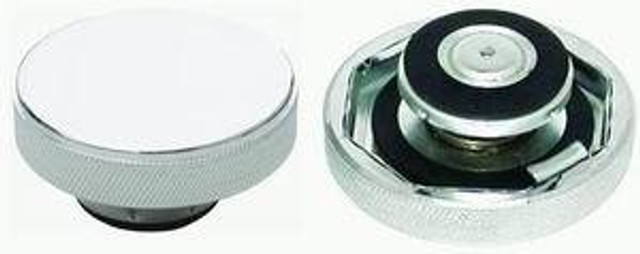 Racing Power Co-packaged Chrome Aluminum Radiator Cap Plain RPCR5011