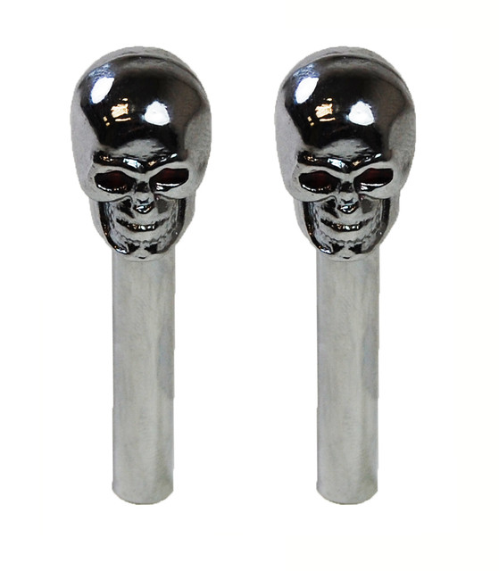 Racing Power Co-packaged Skull Door Lock Knobs Pr RPCR6275