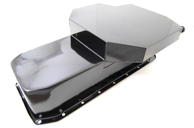Racing Power Co-Packaged Black 55-79 Sb Chevy Race Oil Pan 7 Qts R7101P