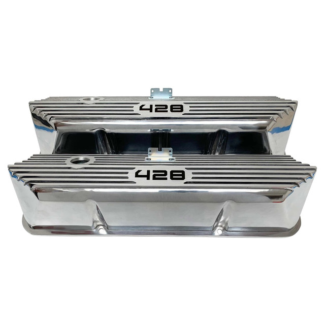 Racing Power Co-packaged Valve Covers Aluminum Tall Ford 428 CID Logo RPCR7683 Racing Power Co-packaged Valve Covers Aluminum Tall Ford 428 CID Logo RPCR7683