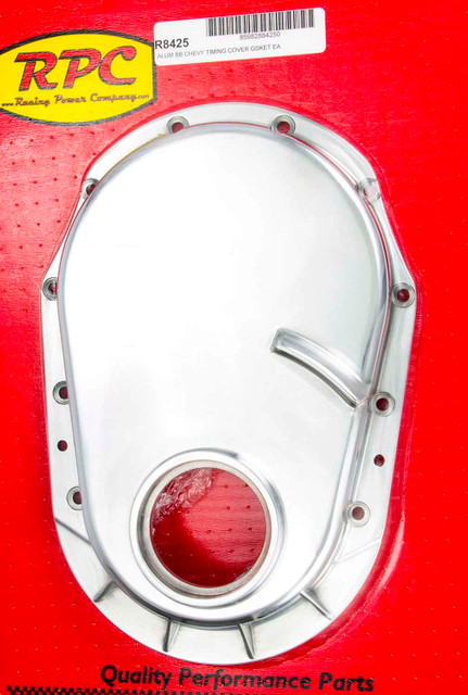 Racing Power Co-packaged BBC 91-95 Alum Timing Chain Cover Polished RPCR8425