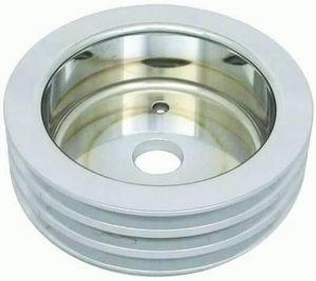 Racing Power Co-Packaged Polished Alum Bbc Triple Groove Crank Pulley Swp R8849Pol Racing Power Co-Packaged Polished Alum Bbc Triple Groove Crank Pulley Swp R8849Pol