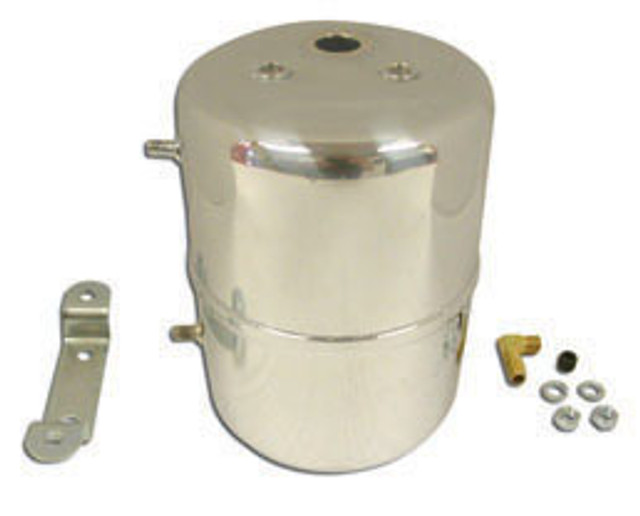 Racing Power Co-Packaged Chrome Steel Vacuum Sys Tem Reservoir Tank R9971 Racing Power Co-Packaged Chrome Steel Vacuum Sys Tem Reservoir Tank R9971
