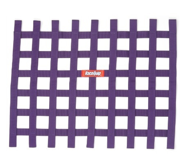 Racequip Ribbon Window Net Purple Non-SFI 18in x 24in RQP721055