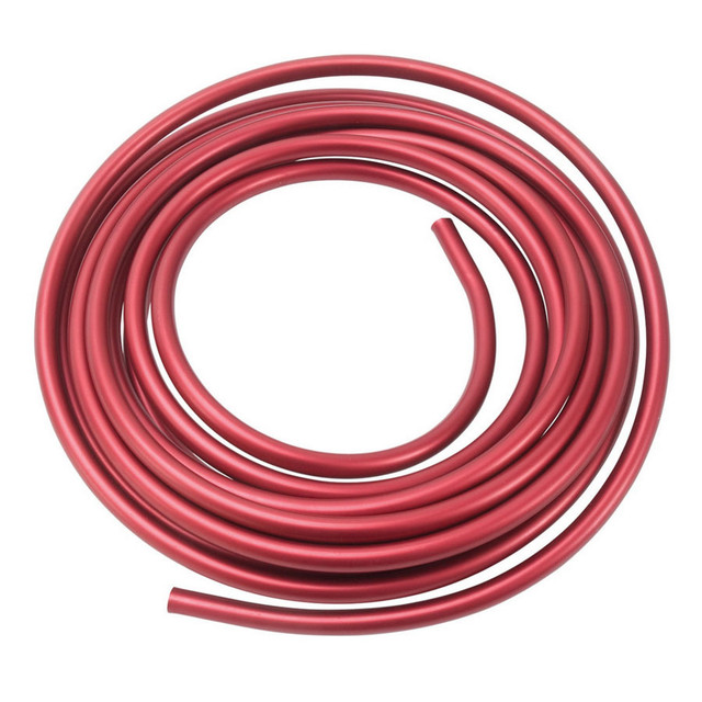 Russell 3/8 Aluminum Fuel Line 25ft - Red Anodized RUS639260