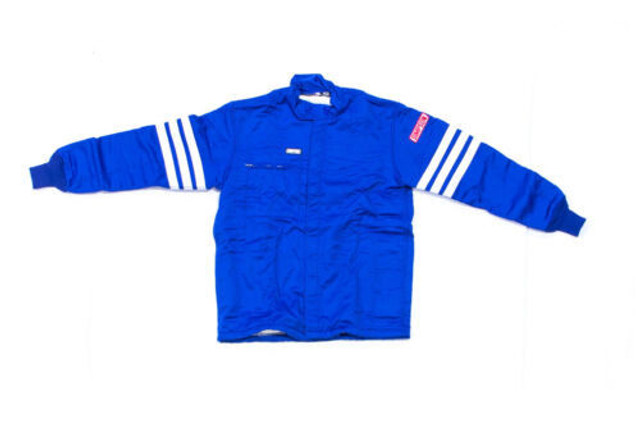 Simpson Safety Jacket Dbl  Nomex Bl Lg Gabardine 404312