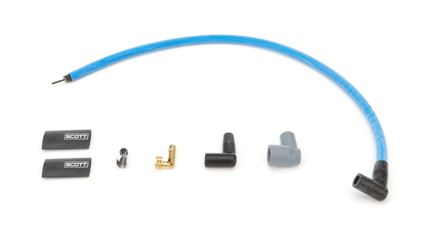 Scott Performance SBC Spark Plug Wire Set 90-Degree - Blue SPWCH-407-4