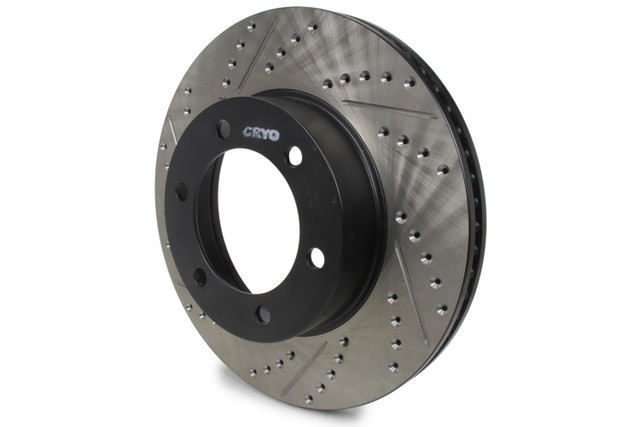 Stoptech Sport Cryo Drilled/Slott Ed Brake Rotor; Front Ri 127.44118Cr