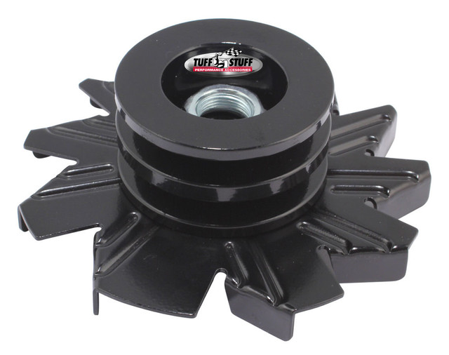 Tuff-stuff Alternator Stealth Black Fan and Pulley Combo TFS7600BB