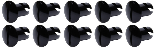 Ti22 Performance Oval Head Dzus Buttons .500 Long 10 Pack Black TIP8102