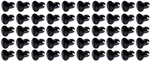 Ti22 Performance Oval Head Dzus Buttons .500 Long 50 Pack Black TIP8102-50