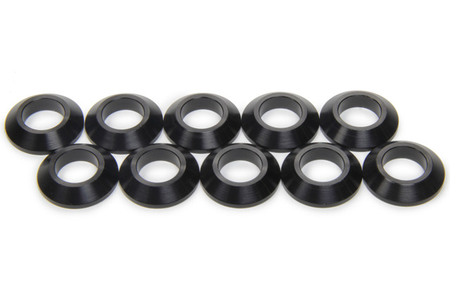 Ti22 Performance Tapered Spacers 1/2in ID 1/4in Thick Black 10pk TIP8221-10