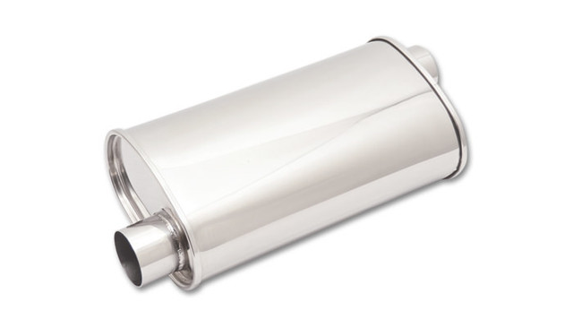 Vibrant Performance STREETPOWER Oval Muffler 2.5in inlet/outlet VIB1126