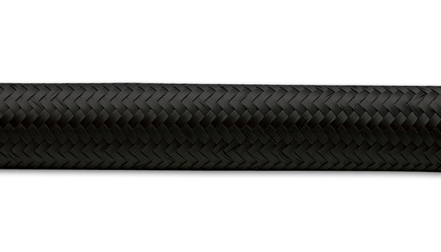 Vibrant Performance 10ft Roll -4 Black Nylon Braided Flex Hose VIB11964