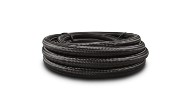 Vibrant Performance 20ft Roll of Black Nylon Braided Flex Hose PTFE VIB18973