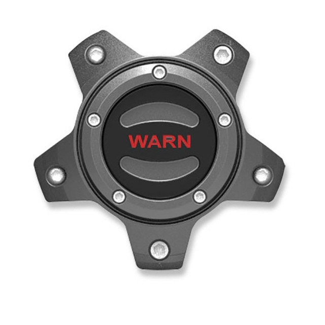 Warn Center Cap Gunmetal With Red Warn WAR106684